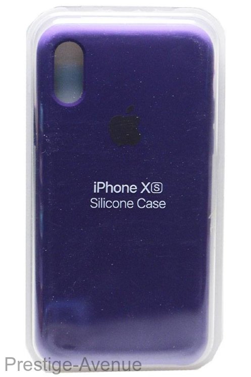 Силиконовый чехол для iPhone XR фиолетовый 1