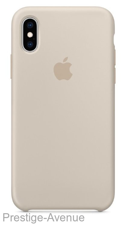 Силиконовый чехол для iPhone XS - Бежевый (Stone)