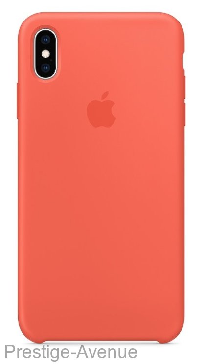 Силиконовый чехол для iPhone XS - Спелый нектарин (Nectarine)