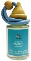 Автомобильный ароматизатор Lacoste Eau De L.12.12 Pour Elle Natural 12ml