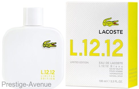 Lacoste - Туалетная вода Eau De Lacoste L.12.12. Blanc Limited Edition Neon100 ml.