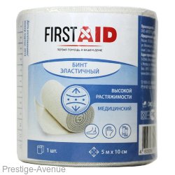 First Aid Бинт эластичный высокой растяжимости, 5м х 10см