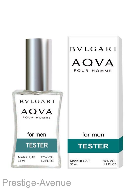 Тестер Bvlgari - Aqva Pour Homme 35 ml Made in UAE