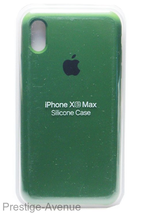 Силиконовый чехол для iPhone XS Max зеленый