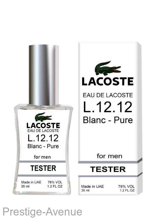 Тестер Lacoste - L.12.12 Blanc for men 35 ml Made in UAE