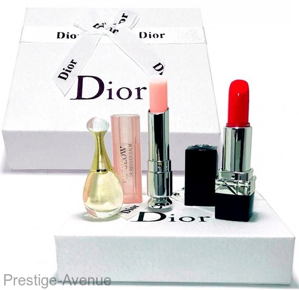 Подарочный набор Dior (парфюм Jadore+помада +блеск)