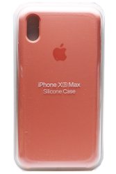 Силиконовый чехол для iPhone XS Max коралловый