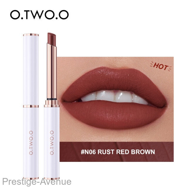 Помада O.TWO.O Velvet Matte Lipstick (SC016) Rust Red Brown