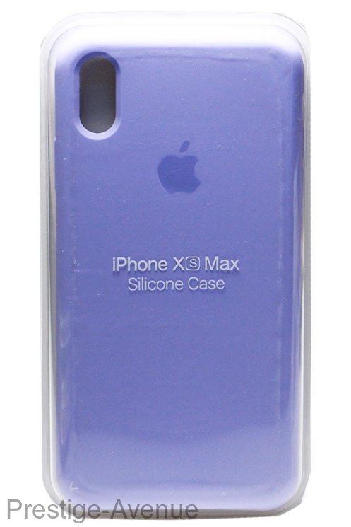 Силиконовый чехол для iPhone XS Max светло-синий