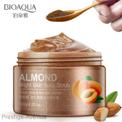 Освежающий, моделирующий скраб для тела «BIOAQUA» с экстрактом персика и миндаля (120g) 8655