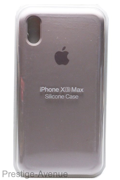 Силиконовый чехол для iPhone XS Max серебристый